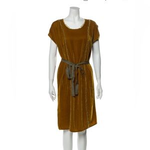 Racquel Allegra gold dress XS